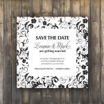 Save The Date Card - Blossom Wedding Range -..