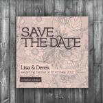 Save The Date Card - Bloom Wedding Range - Wedding..