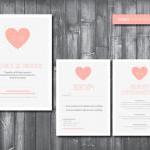 Wedding Invitation Suite - Digital Printable File..