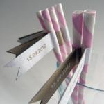Wedding Favor Straws And Flags - Personalised X 25..