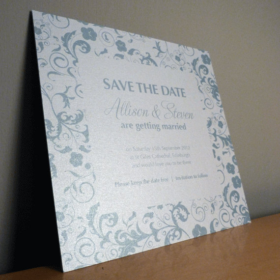 Save The Date Card - Blossom Wedding Range - Wedding Invitation